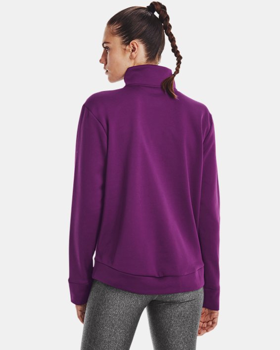 Women's Armour Fleece® ¼ Zip, Purple, pdpMainDesktop image number 1